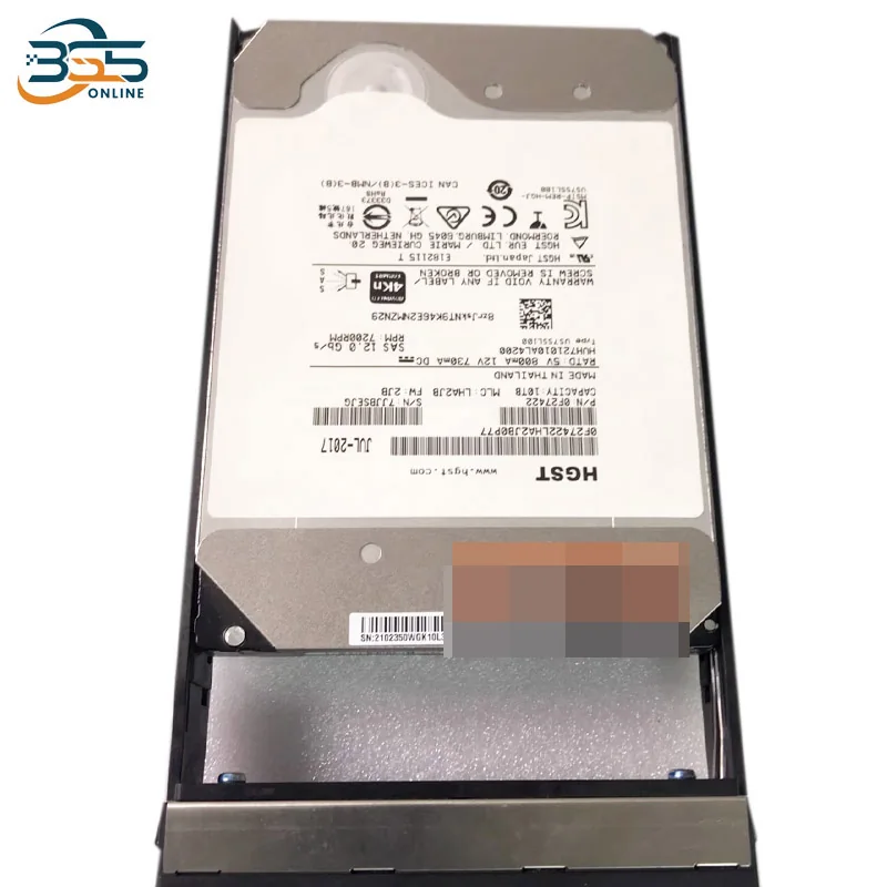Жесткий диск HDD для сервера Huawei 10 ТБ SAS 3.5", 7200 об/мин, 02350WGK