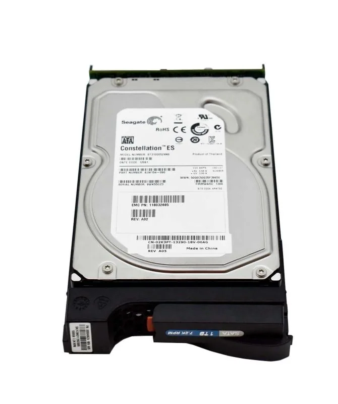 Жесткий диск HDD для сервера EMC 1 ТБ SATA, 7200 об/мин, 3 Гбит/с, AX-SS07-010