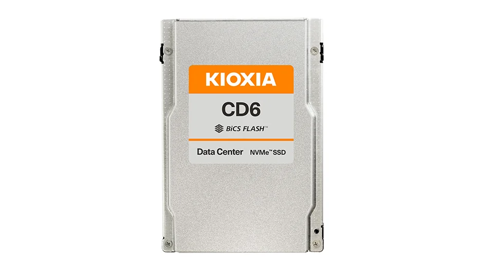 SSD накопитель для сервера Kioxia 15.36 ТБ NVMe 2.5", KCD61LUL15T3