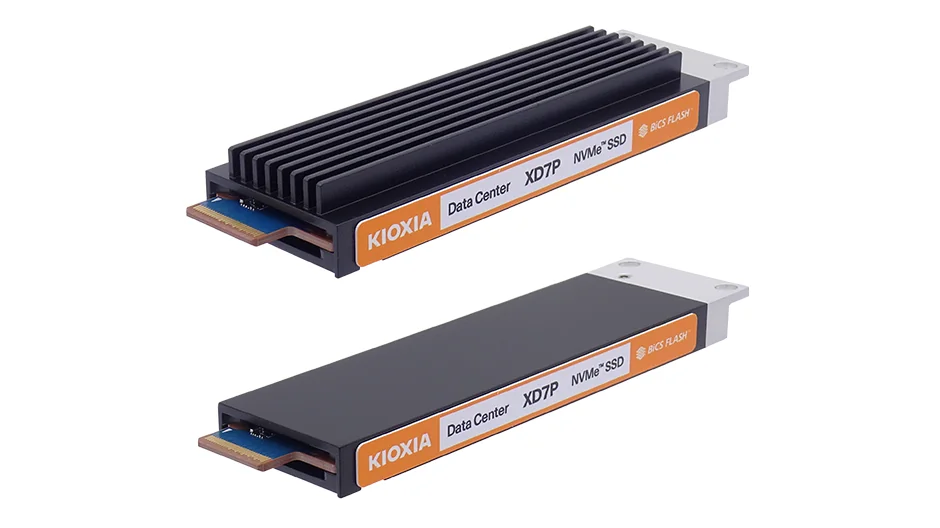 SSD накопитель для сервера Kioxia 7.68 ТБ NVMe E1.S, KXD81RJ97T68